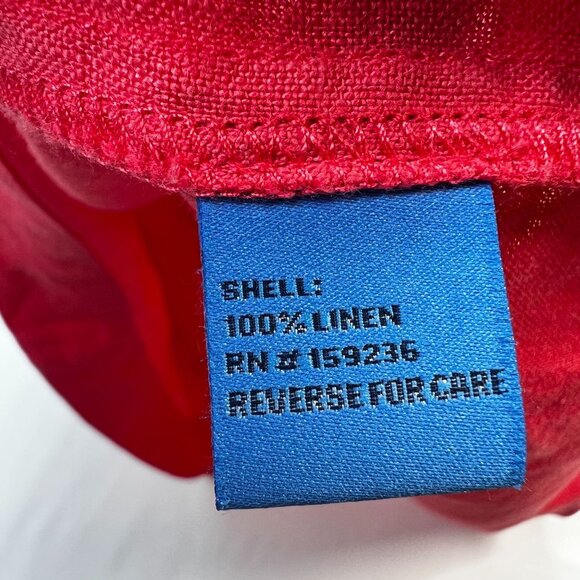 J Mclaughlin Nylee Linen Mini Dress 3/4 sleeve Pockets Coral Rose Pink Small - Picture 11 of 12